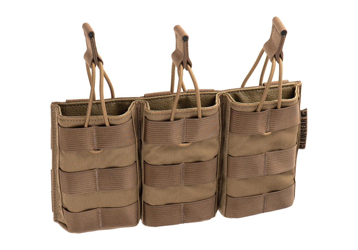 Clawgear 5.56mm Open Triple Mag Pouch Core – Coyote