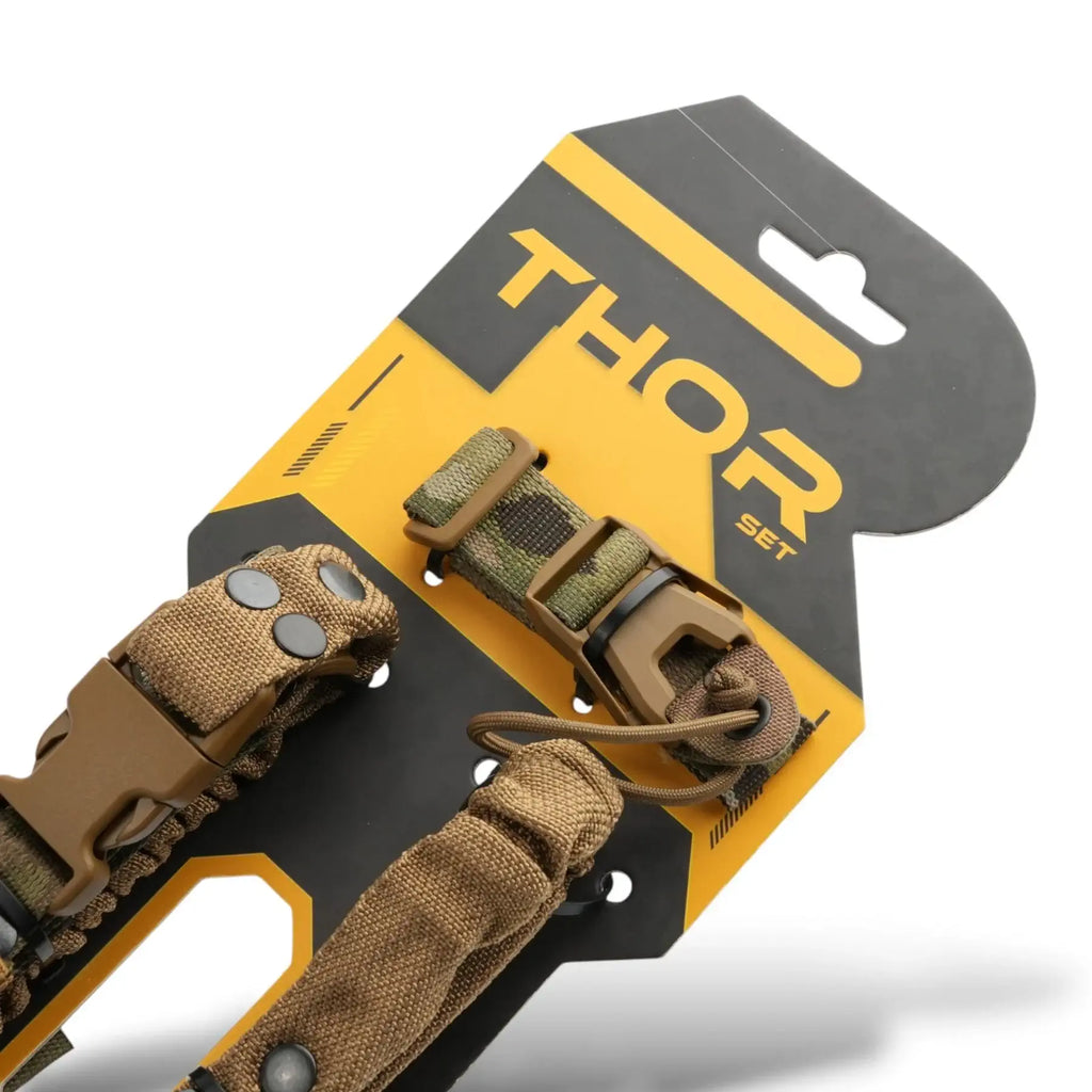 RAGNAROK THOR Single-Point Sling – Schnellwechsel-Waffengurt inkl. Plate Carrier Mounts mit Haken