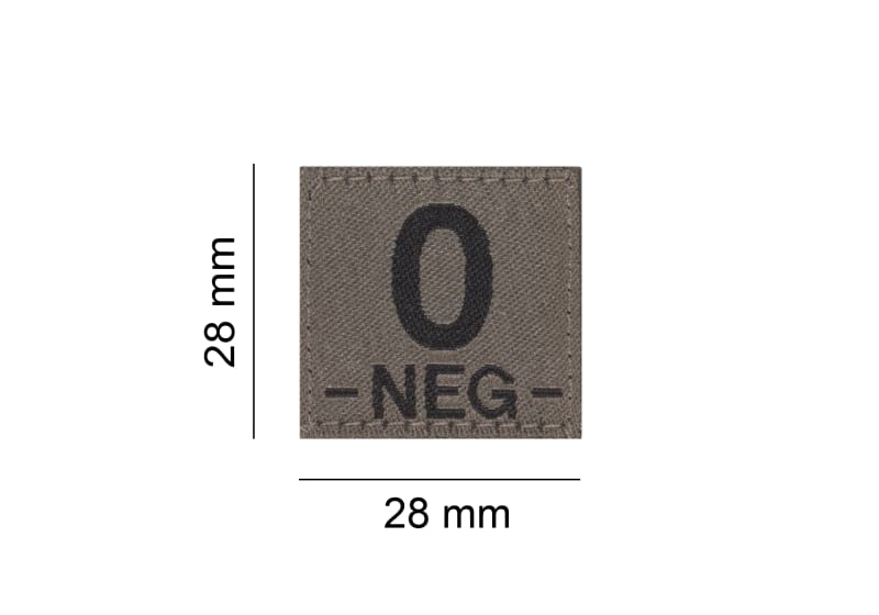 Clawgear 0 Neg Bloodgroup Patch – Produktansicht 2