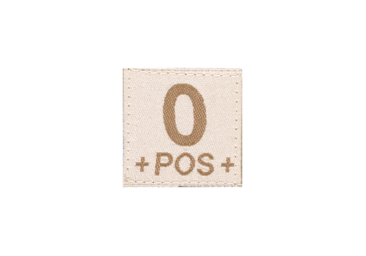 Clawgear 0 Pos Bloodgroup Patch – Desert