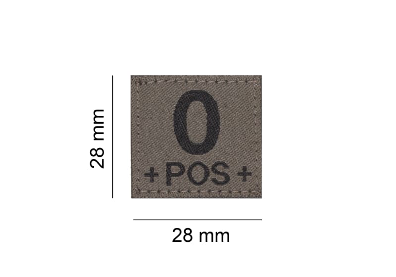 Clawgear 0 Pos Bloodgroup Patch – Produktansicht 2