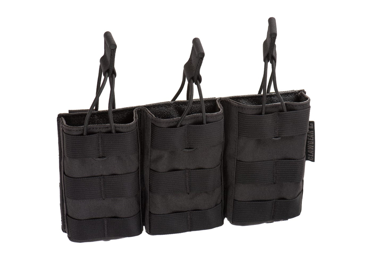 Clawgear 5.56mm Open Triple Mag Pouch Core – Black
