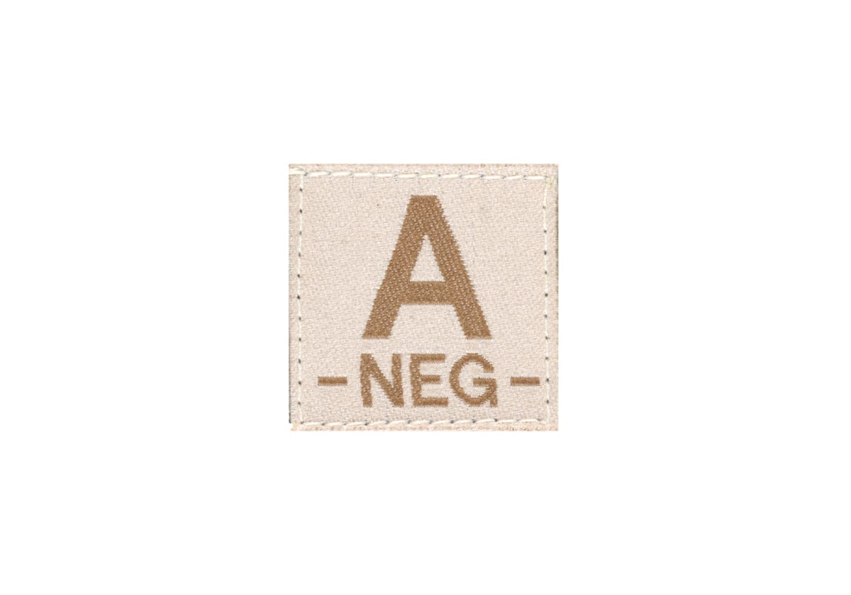 Clawgear A Neg Bloodgroup Patch – Desert