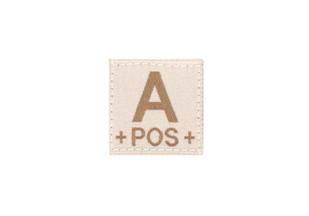 Clawgear A Pos Bloodgroup Patch – Desert
