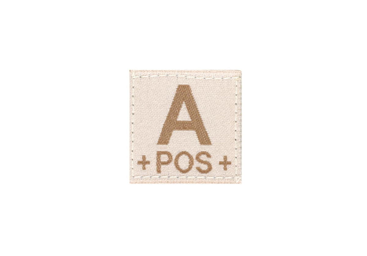 Clawgear A Pos Bloodgroup Patch – Desert