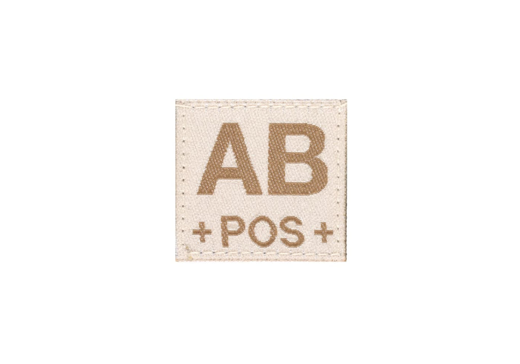 Clawgear AB Pos Bloodgroup Patch – Desert