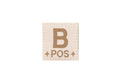 Clawgear B Pos Bloodgroup Patch – Desert