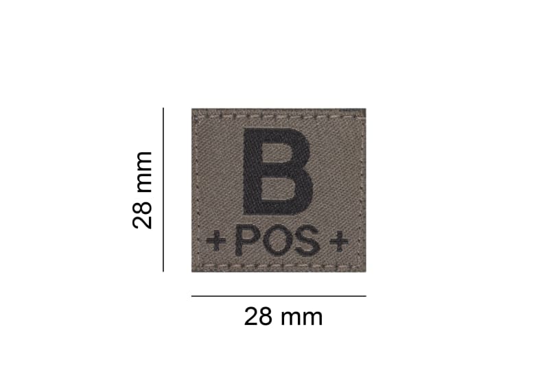 Clawgear B Pos Bloodgroup Patch – Produktansicht 2