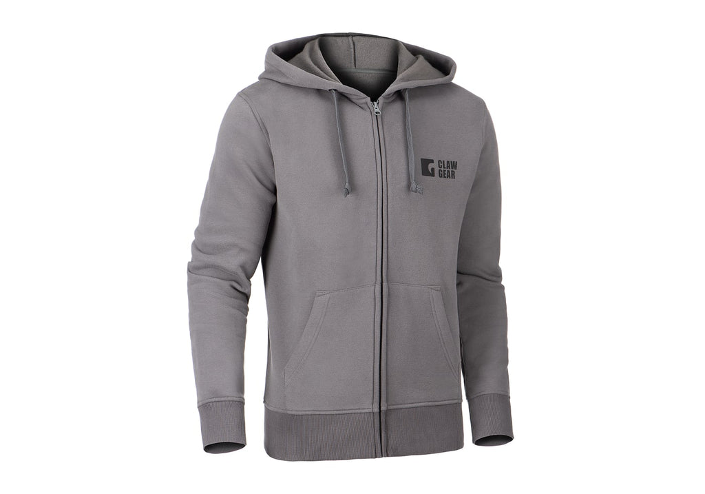 Clawgear CG Logo Zip Hoodie – Wolf Grey