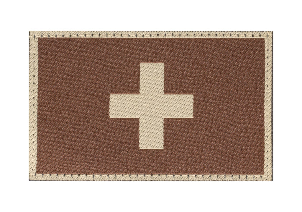 Clawgear Switzerland Flag Patch – Desert