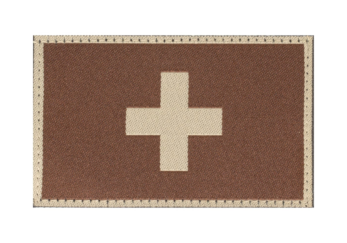 Clawgear Switzerland Flag Patch – Desert