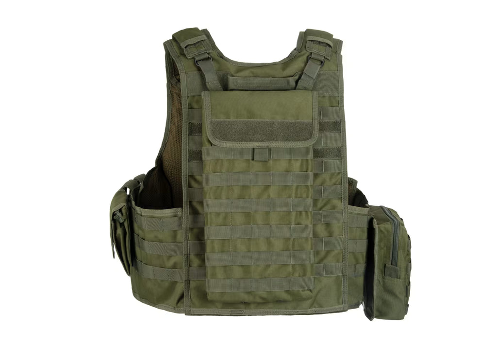 Invader Gear Mod Carrier Combo – Komplettes MOLLE Plate Carrier Set mit 9 Taschen