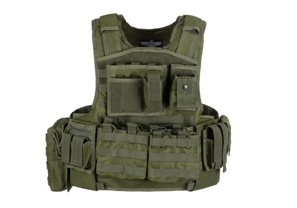 Invader Gear Mod Carrier Combo – Komplettes MOLLE Plate Carrier Set mit 9 Taschen