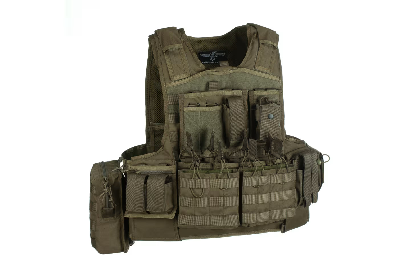 Invader Gear Mod Carrier Combo – Komplettes MOLLE Plate Carrier Set mit 9 Taschen