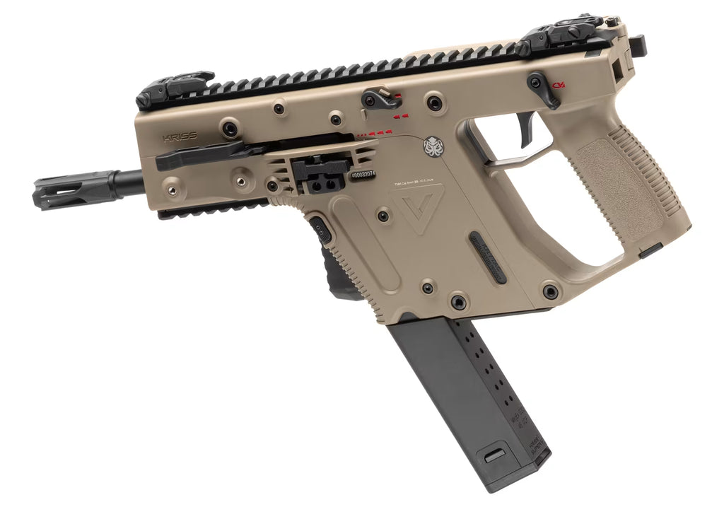 KRYTAC Kriss Vector V2 Folding Stock 0.5J S-AEG – Kompakte Premium CQB Airsoft mit Klappschaft Dark Earth