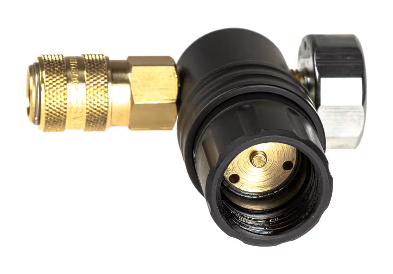 PolarStar MMR Regulator mit EU QD Anschluss, Side Fitting & Side Manometer – HPA-Regulator für Airsoft