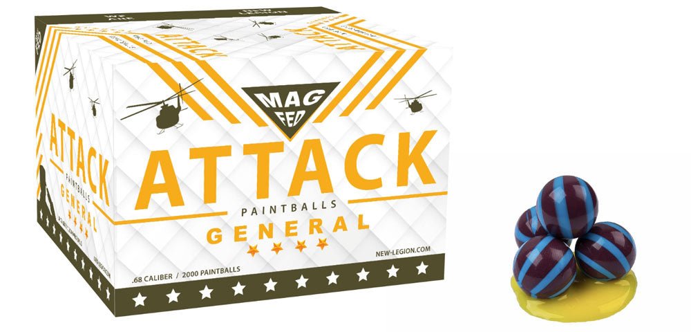 New Legion Attack General Magfed Paintballs – Kaliber .68 – 2000 Stück