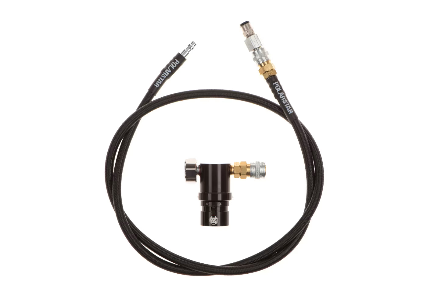 PolarStar Micro Reg Gen 2 mit 42" Stahlflex-Airline – Kompakter HPA-Regulator für Airsoft