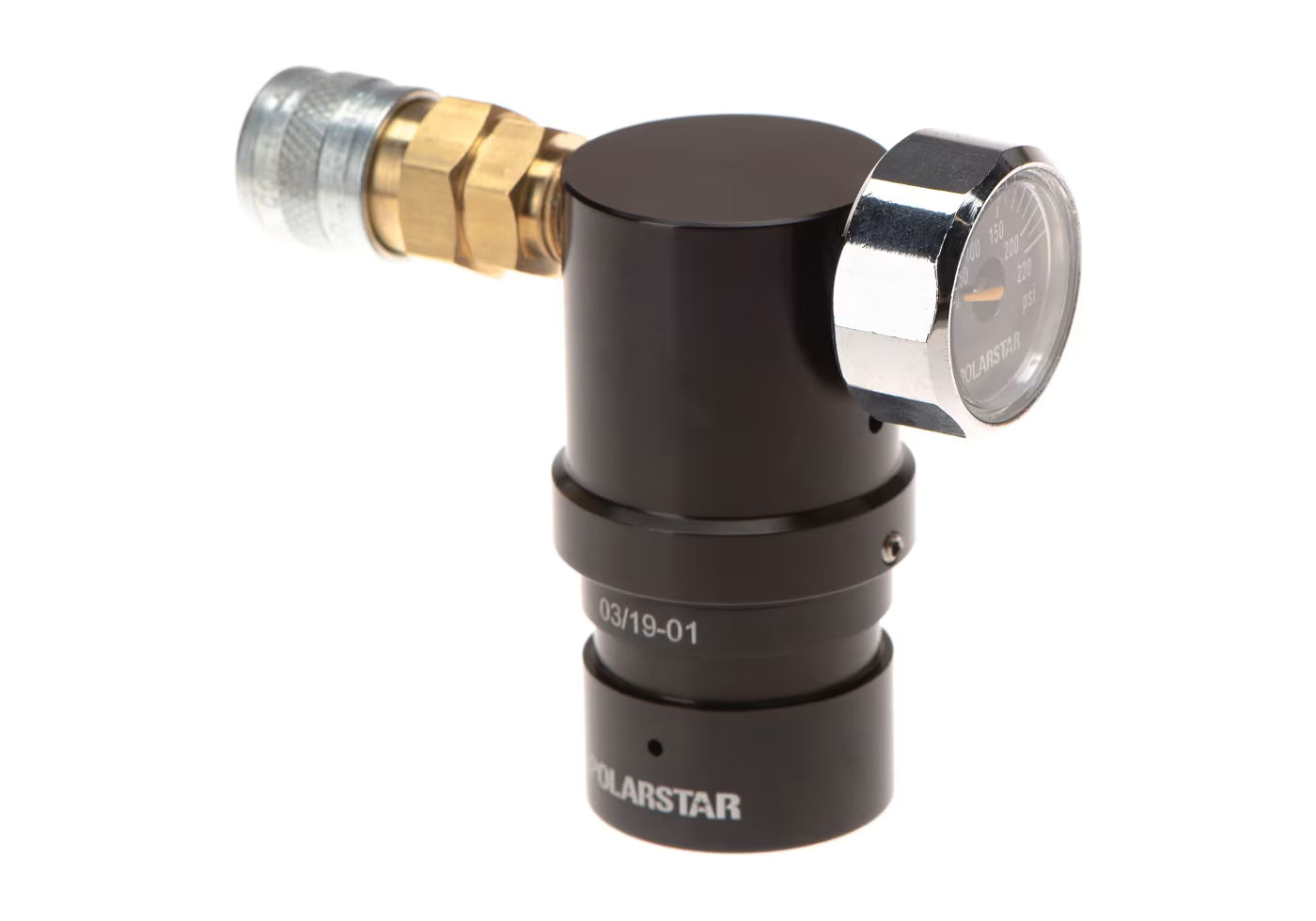 PolarStar Micro Reg Gen 2 mit 42" Stahlflex-Airline – Kompakter HPA-Regulator für Airsoft