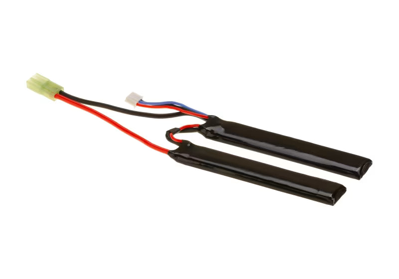 LiPo 7.4V 1000mAh 20C Stock Twin Type Mini Tamiya – Kompakter Airsoft Akku mit zuverlässiger Leistung